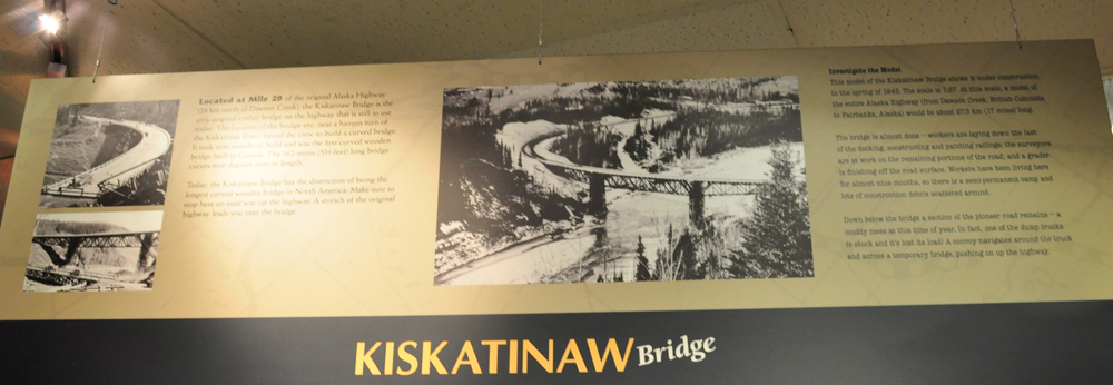 Sign about The Kiskatinaw Bridge